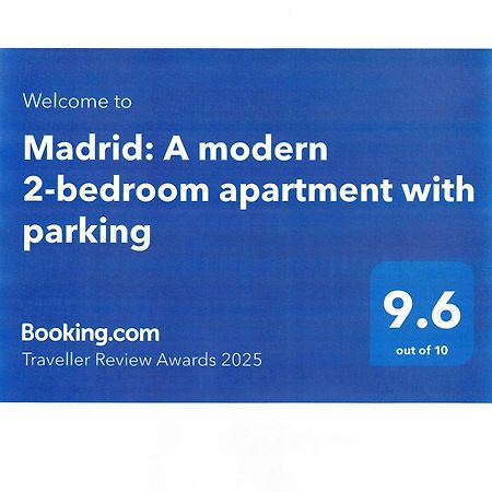 Madrid: A Modern 2-Bedroom Apartment With Parking Szófia Kültér fotó