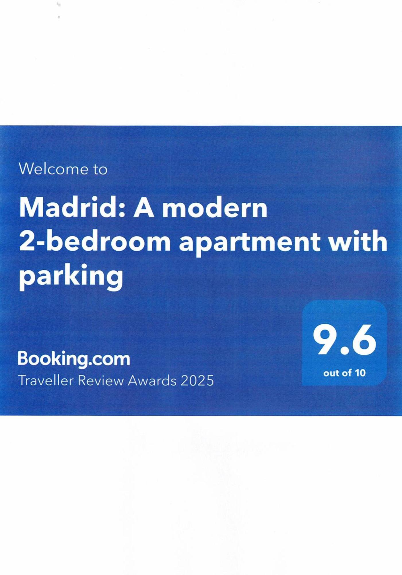Madrid: A Modern 2-Bedroom Apartment With Parking Szófia Kültér fotó
